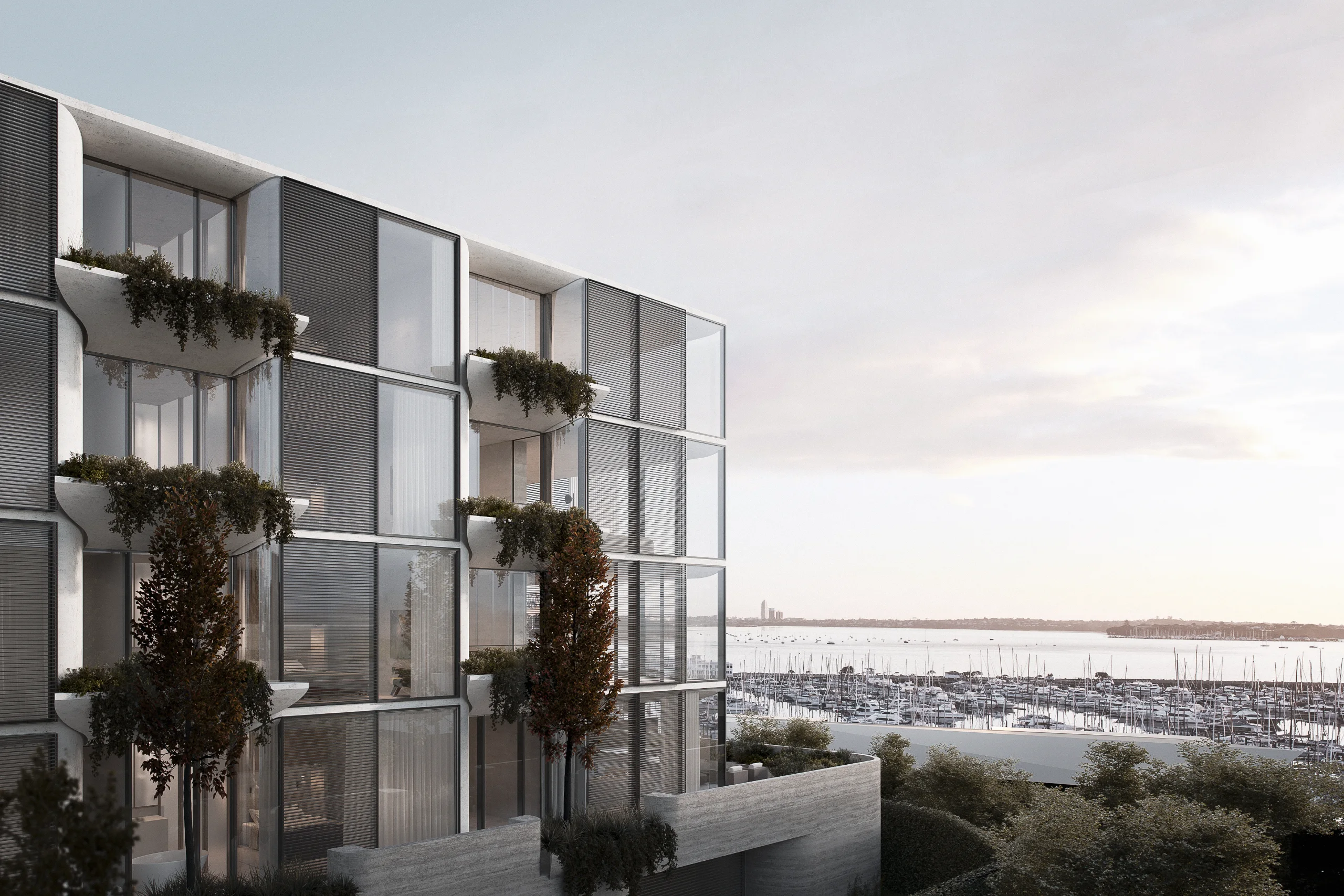 Shelly Beach exterior and harbour view