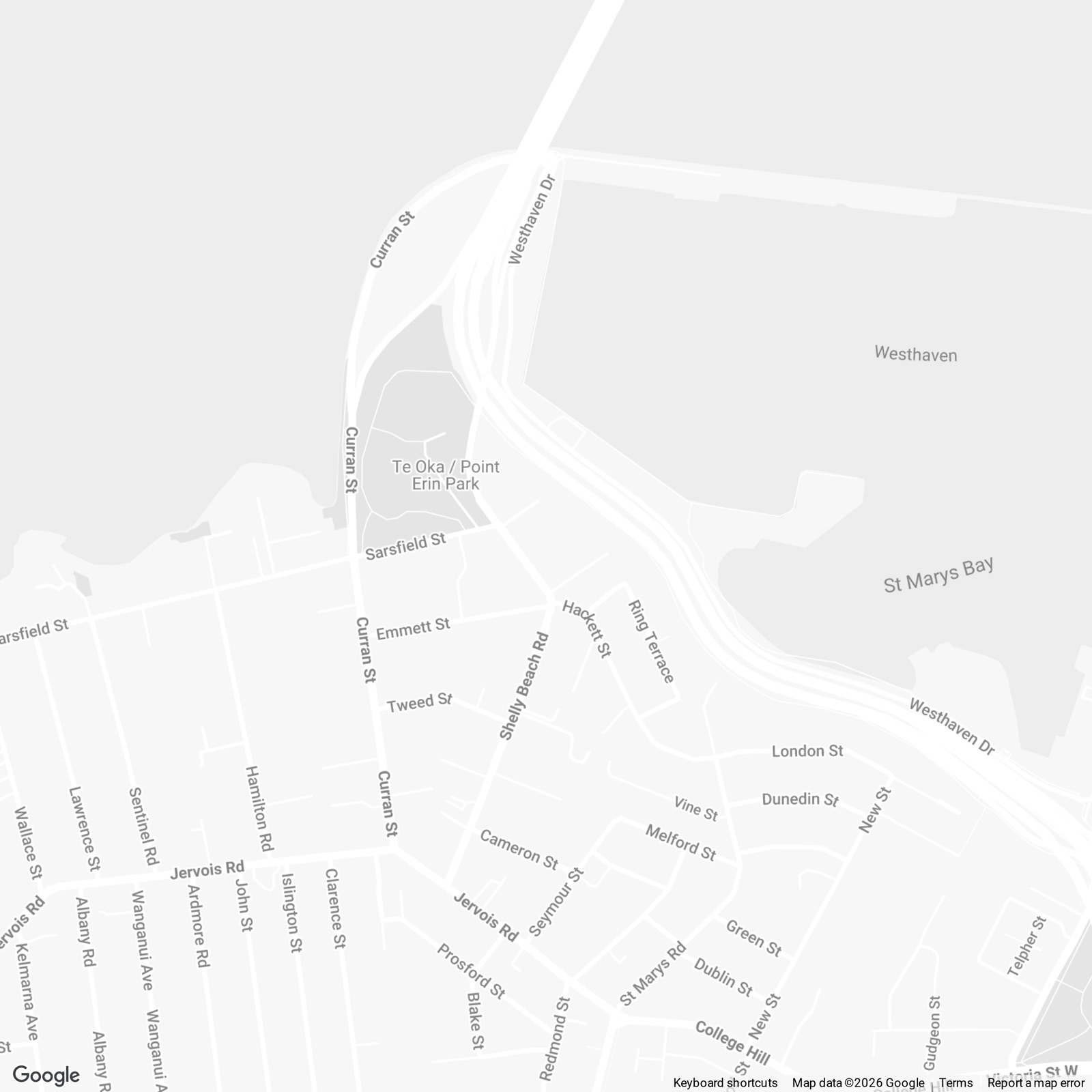 Map — 87 Shelly Beach Road, St Marys Bay